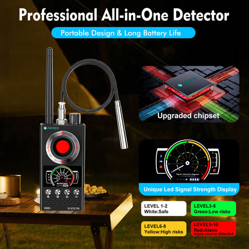 JMDHKK K68 Intelligent Wireless Signal Detector with Auto Scan – Privacy Protection Tool