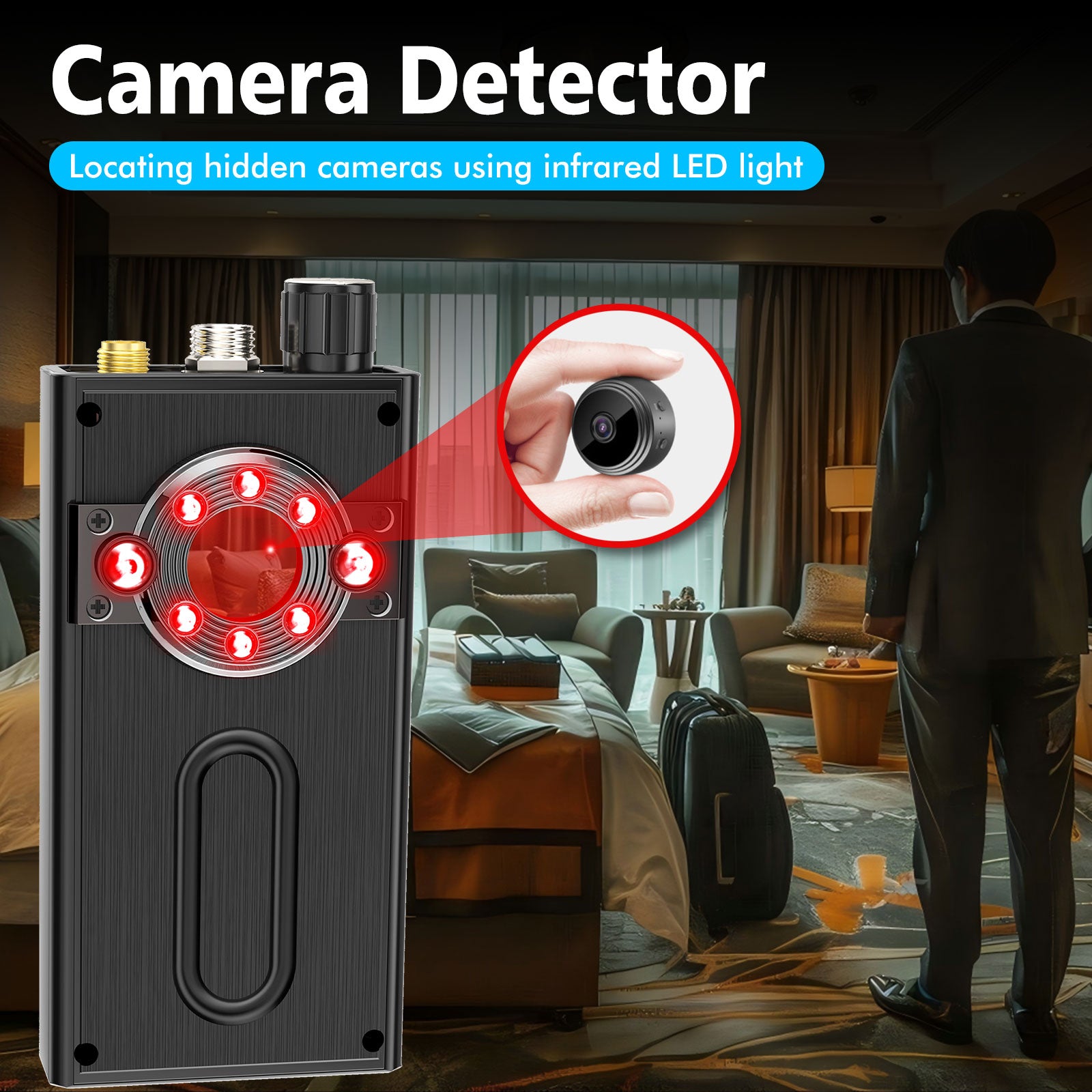 JMDHKK K68 Intelligent Wireless Signal Detector with Auto Scan – Privacy Protection Tool