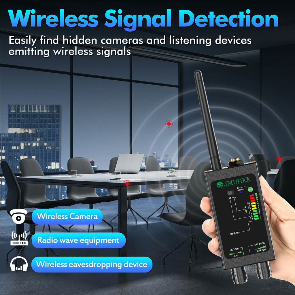 JMDHKK M8000 Professional Wireless Signal Detector – High-Sensitivity RF Scanner