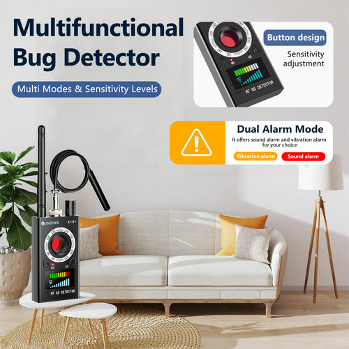 JMDHKK K18 Privacy Protection Device – Wireless Signal Scanner & RF Camera Finder