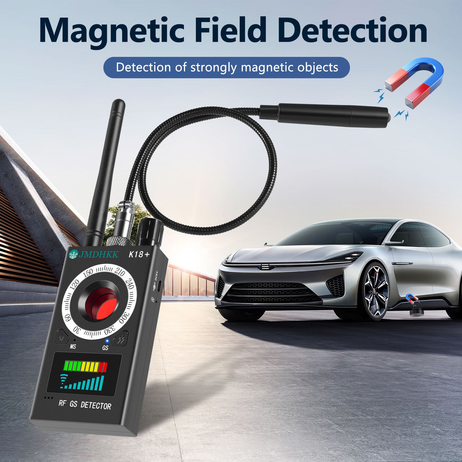 JMDHKK K18 Privacy Protection Device – Wireless Signal Scanner & RF Camera Finder